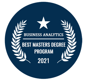 business analytics best.masters degree award badge